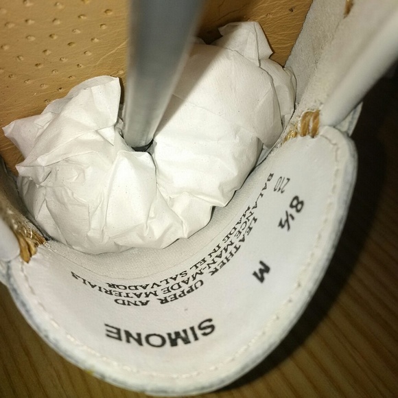 Bass SIMONE Driving Moccasins WHITE 8.5M - Picture 5 of 6